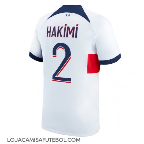 Camisa de Futebol Paris Saint-Germain Achraf Hakimi #2 Equipamento Secundário 2023-24 Manga Curta